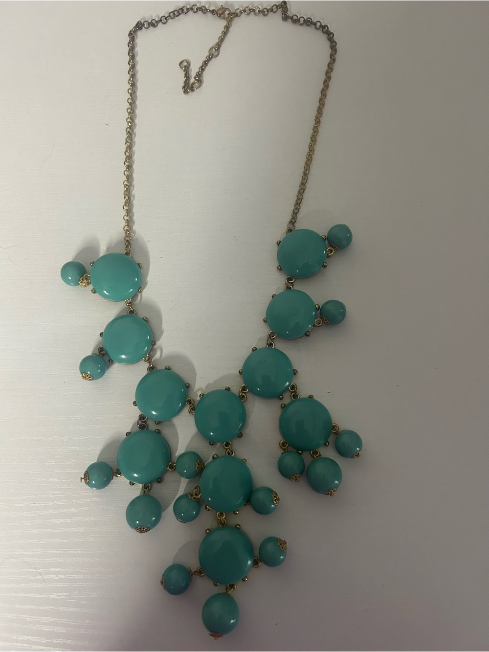 J. Crew turquoise bubble necklace